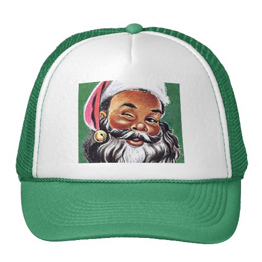 african american black santa claus christmas trucker hat african american black santa claus christmas trucker hat