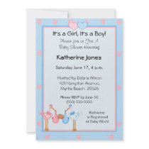 African American Boy Girl Twins Custom Announcements