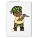African American  Boy Golfer cards