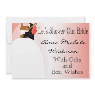 African American Bridal Shower Invitation invitation