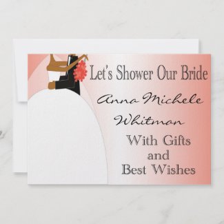 African American Bridal Shower Invitation invitation