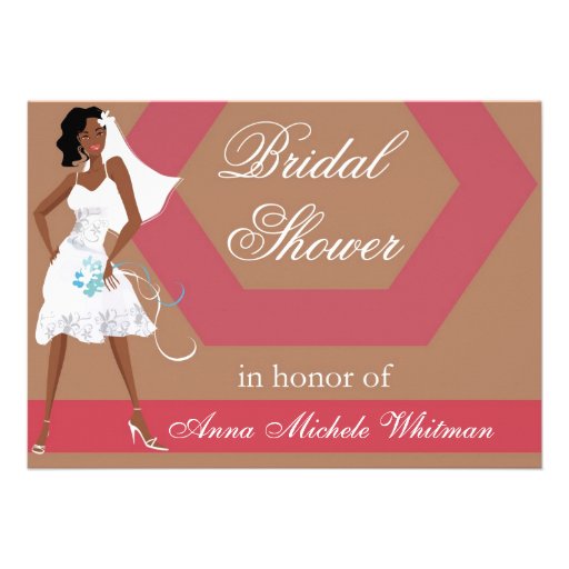 African American Bridal Shower Invitation