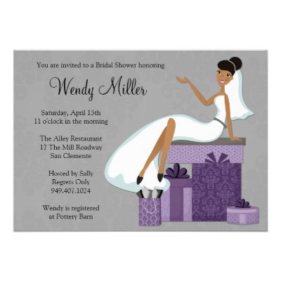 African American Bridal Shower Invitation