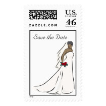 African-American Bride Stamp