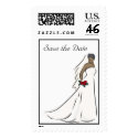 African-American Bride Stamp by frugalbride African-American Bride Stamp