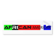 African American Bumper Sticker