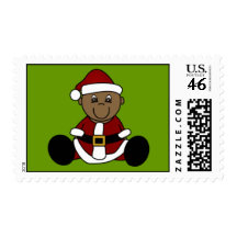 African American Christmas Postage Stamp