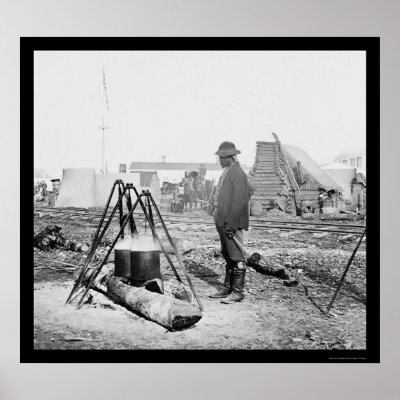 African American Cook in City Point, VA 1864 Poster by lc_civilwar