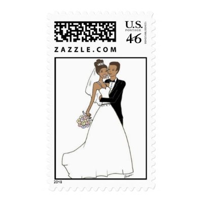 African American Couple Stamp