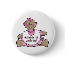 African American Daddy's Girl buttons