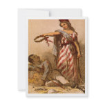 African American dying - Civil War image 1863 Custom Announcements