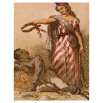 African American dying - Civil War image 1863 Customized Letterhead