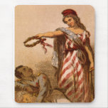 African American dying - Civil War image 1863 Mousepad