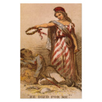African American dying - Civil War image 1863 Stationery Design