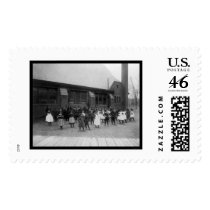 African American Elementary School Kids 1900 Stamp