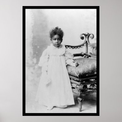 African American Girl  1900 Posters by lc_vintagephotos