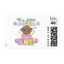 African American Girl 1st Birthday Gifts Postage Stamp