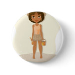 African American Girl Buttons