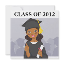 African American Graduate Personalized Invites