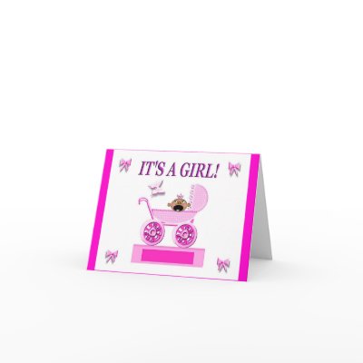 African American,It's A Girl Greeting Card by Keynew