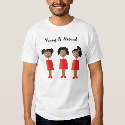 African American Kids and Natural Hair Tee Shirt