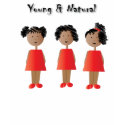 Miúdos do afro-americano e cabelo natural t - shirts