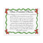 African-American Kids Letter to President Obama Post Cards