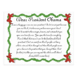 African-American Kids Letter to President Obama Post Cards
