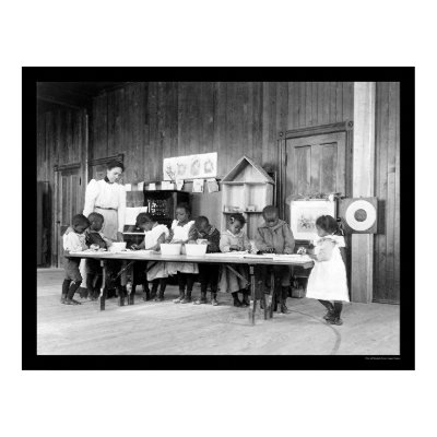 African American Kindergarten in Hampton, VA 1899 Poster by lc_vintagephotos