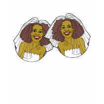 African-American Lesbian Wedding t-shirts