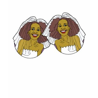 African-American Lesbian Wedding shirt