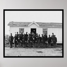 African American Military Band 1865 Posters