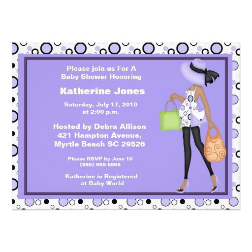 african_american_mom_to_be_baby_shower_invitation ...