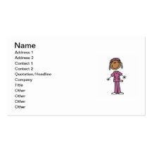 African American Nurse Business Card