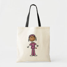 African American Nurse Tote Bag