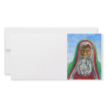 African American Old World Santa photo cards