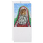 African American Old World Santa Rack Card Template