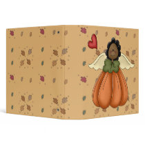 african american pumpkin angel binders