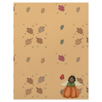 african american pumpkin angel letterhead