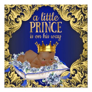 African American Royal Prince Baby Shower
