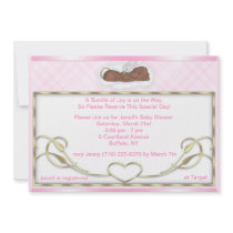 African American Sleeping Angel Shower Invitations