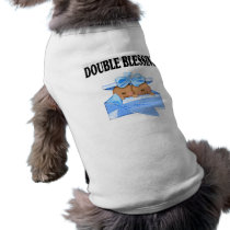 African American Twin Boys  Double Blessing Pet Tee