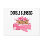 African American Twin Girls Double Blessing Post Card