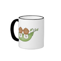 African American Twins in Pea Pod Mug