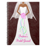 African American Wedding Damask Journal Notebook