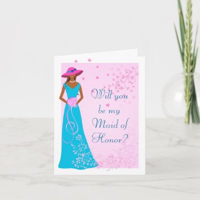 African American Wedding Party Card by SquirrelHugger