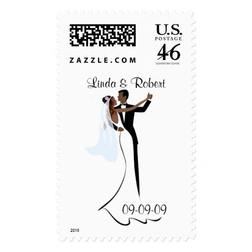 African American Wedding Postage