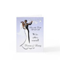 African American Wedding Save the Date Card card