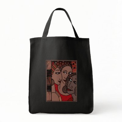 African American Women Tote Bags by cutencomfy