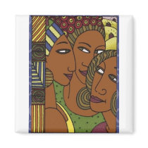 African American Women magnets
